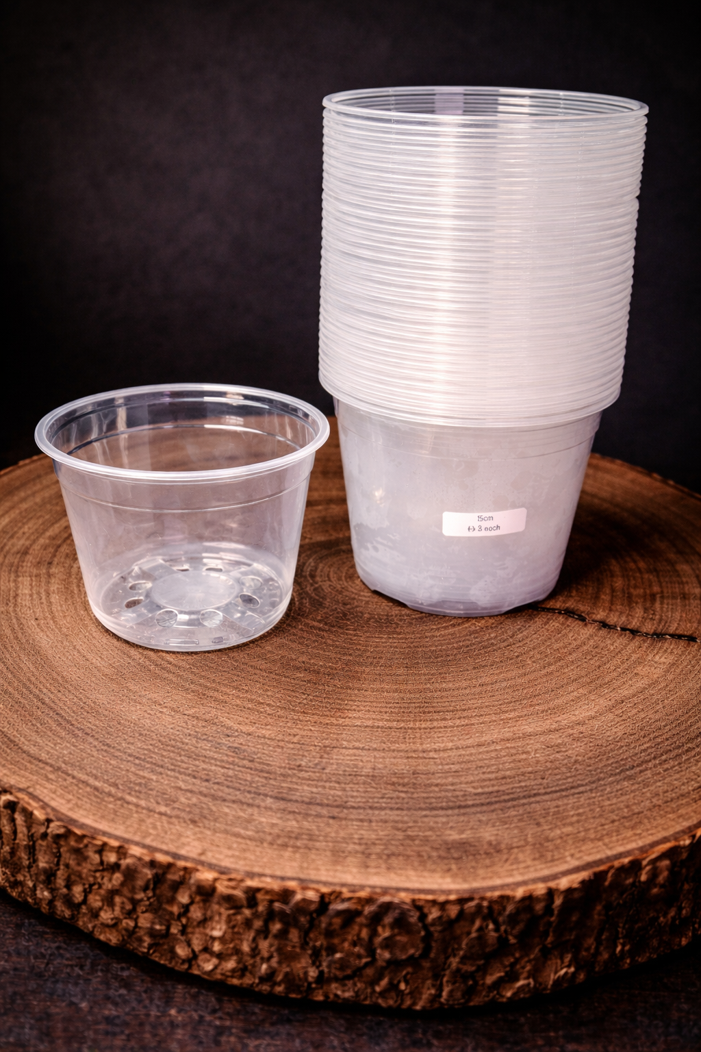 15cm Clear Pot